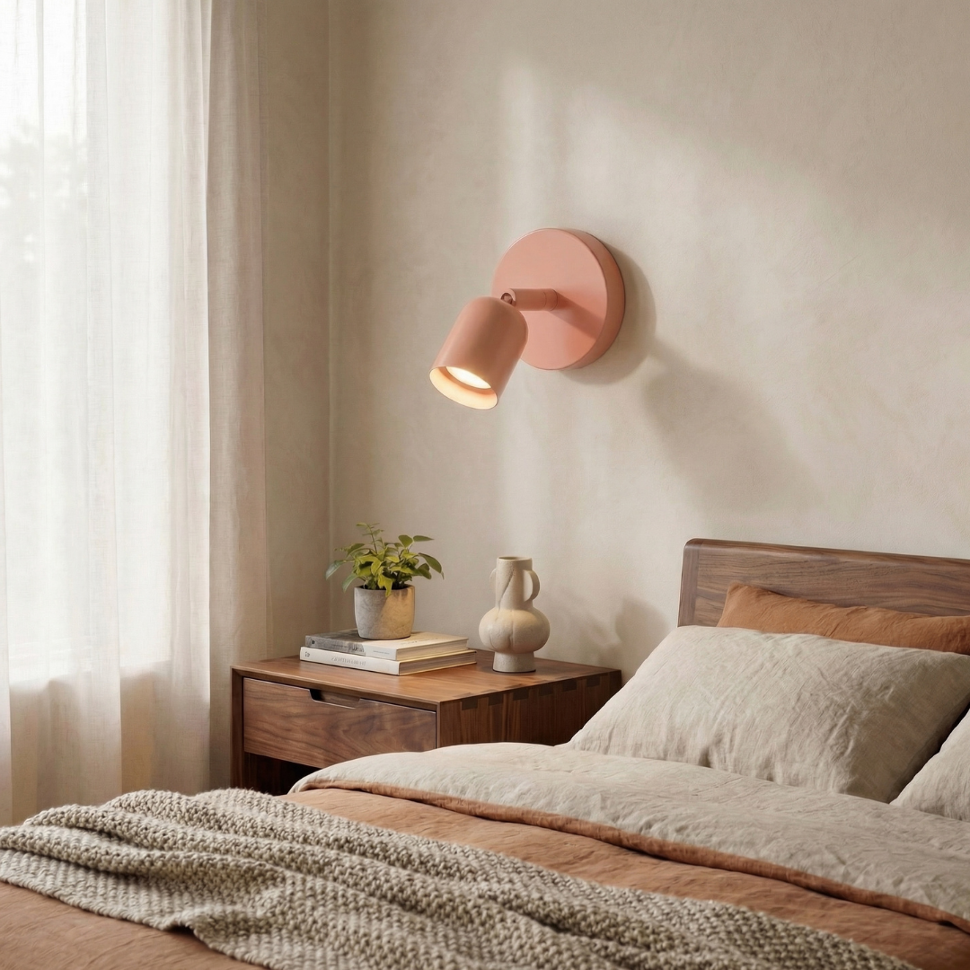 Modern Iron Wall Lamp | Dimmable Sconce Light with Soft LED Glow | Minimalist Design for Cozy Ambiance 4