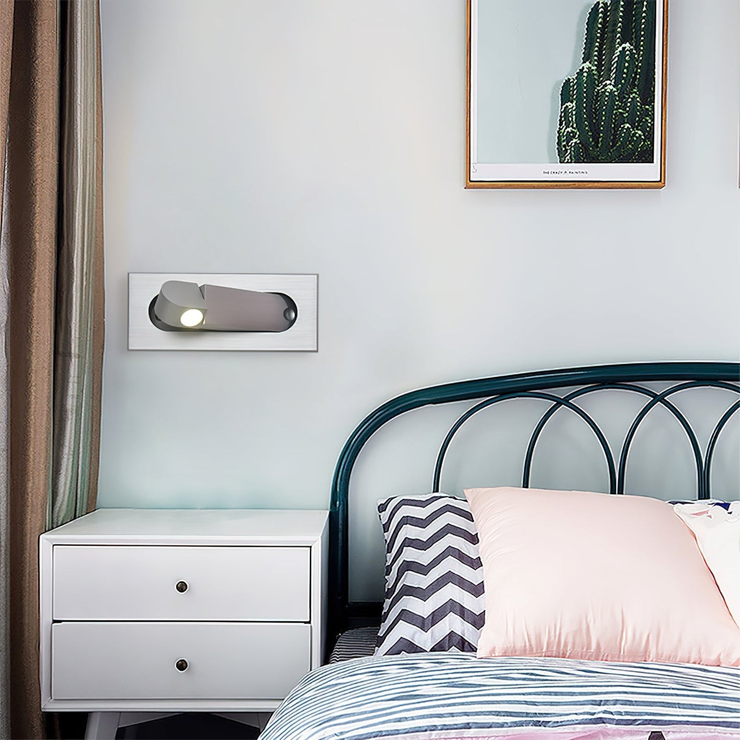 Modern LED Bedside Reading Lamp with Adjustable Head for Focused Illumination 4
