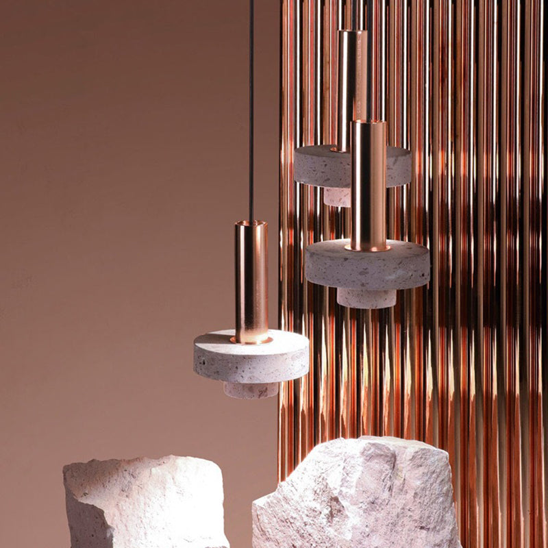 Art Deco Terrazzo LED Pendant Light | H51.7in | 4 Colours