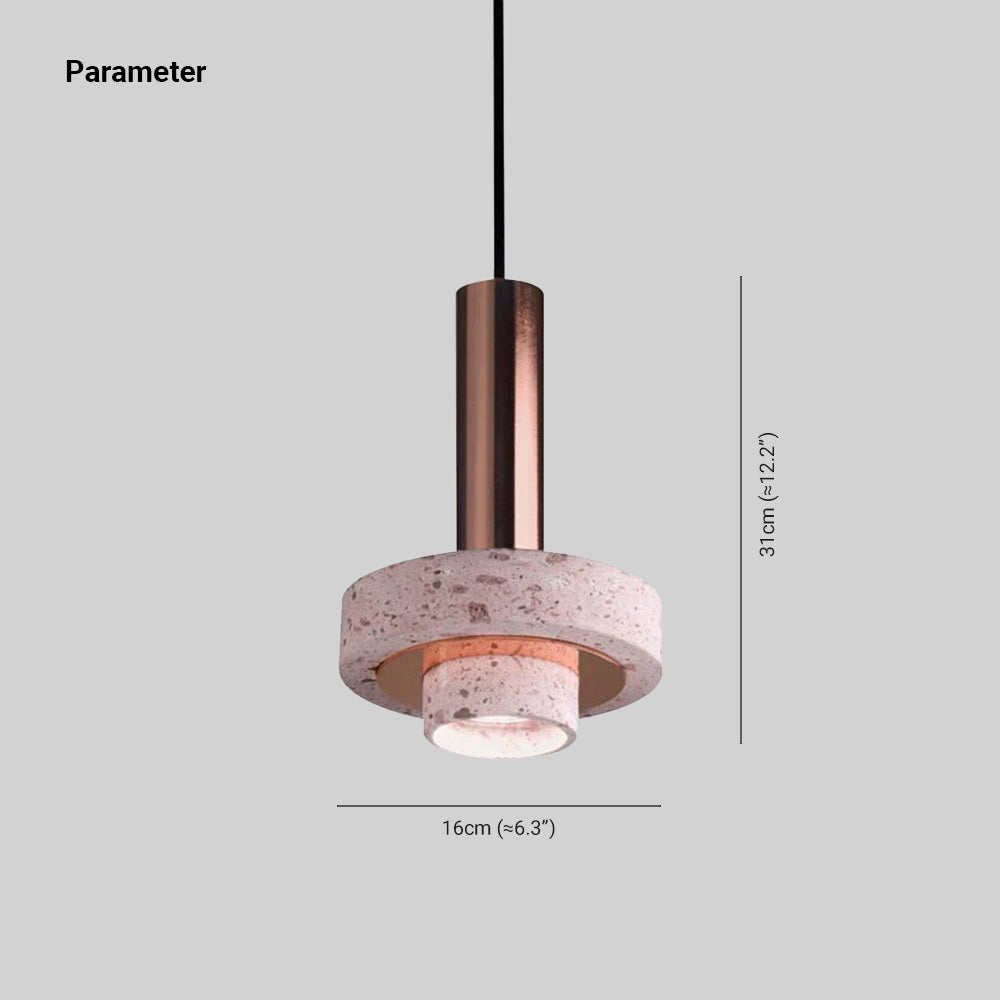 Art Deco Terrazzo LED Pendant Light | H51.7in | 4 Colours