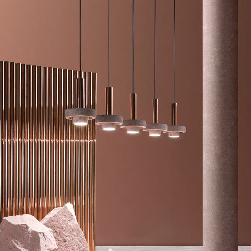 Art Deco Terrazzo LED Pendant Light | H51.7in | 4 Colours