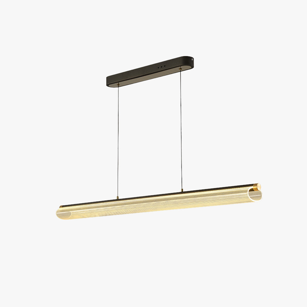 Modern LED Pendant Light with Clear Metal Finish | Stylish Hanging Lights for Elegant Kitchen Illumination 1