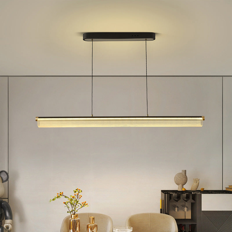 Modern LED Pendant Light with Clear Metal Finish | Stylish Hanging Lights for Elegant Kitchen Illumination 4