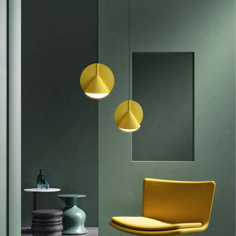 Resin Shade LED Pendant Light | Gray/Blue/Yellow/Orange