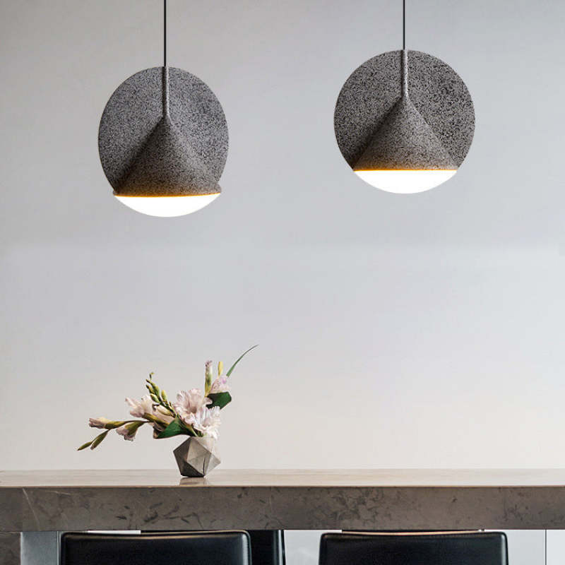 Resin Shade LED Pendant Light | Gray/Blue/Yellow/Orange