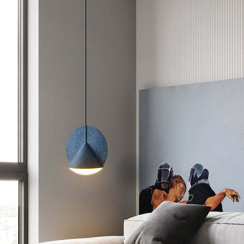 Resin Shade LED Pendant Light | Gray/Blue/Yellow/Orange