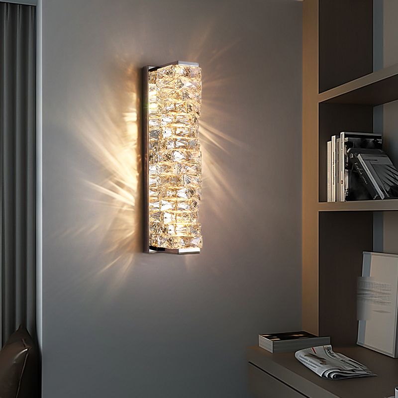 Modern LED Wall Lamp | Dimmable Rectangular Design for Elegant Bathroom and Bedroom Lighting 3