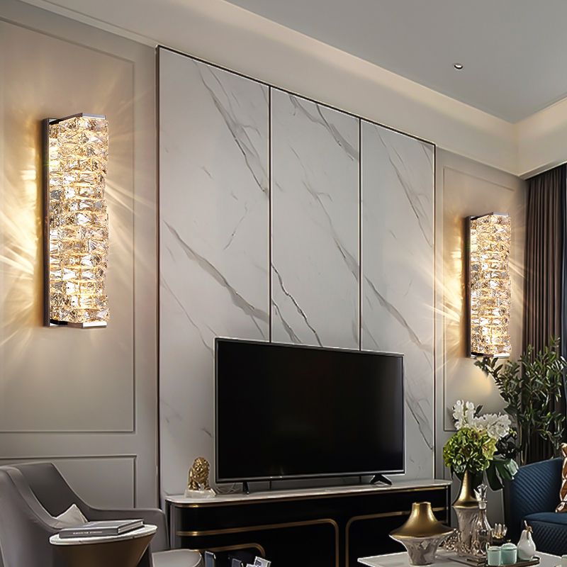 Modern LED Wall Lamp | Dimmable Rectangular Design for Elegant Bathroom and Bedroom Lighting 4