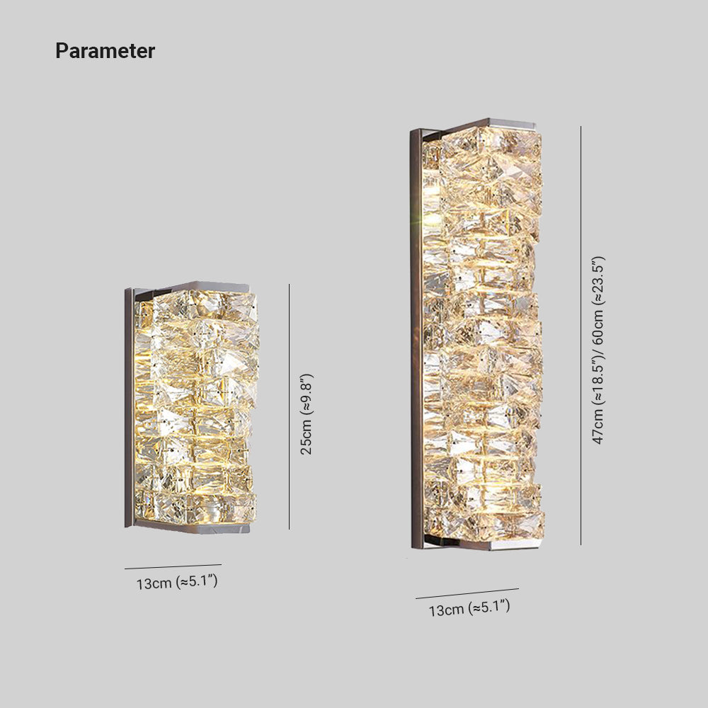 Modern LED Wall Lamp | Dimmable Rectangular Design for Elegant Bathroom and Bedroom Lighting 6