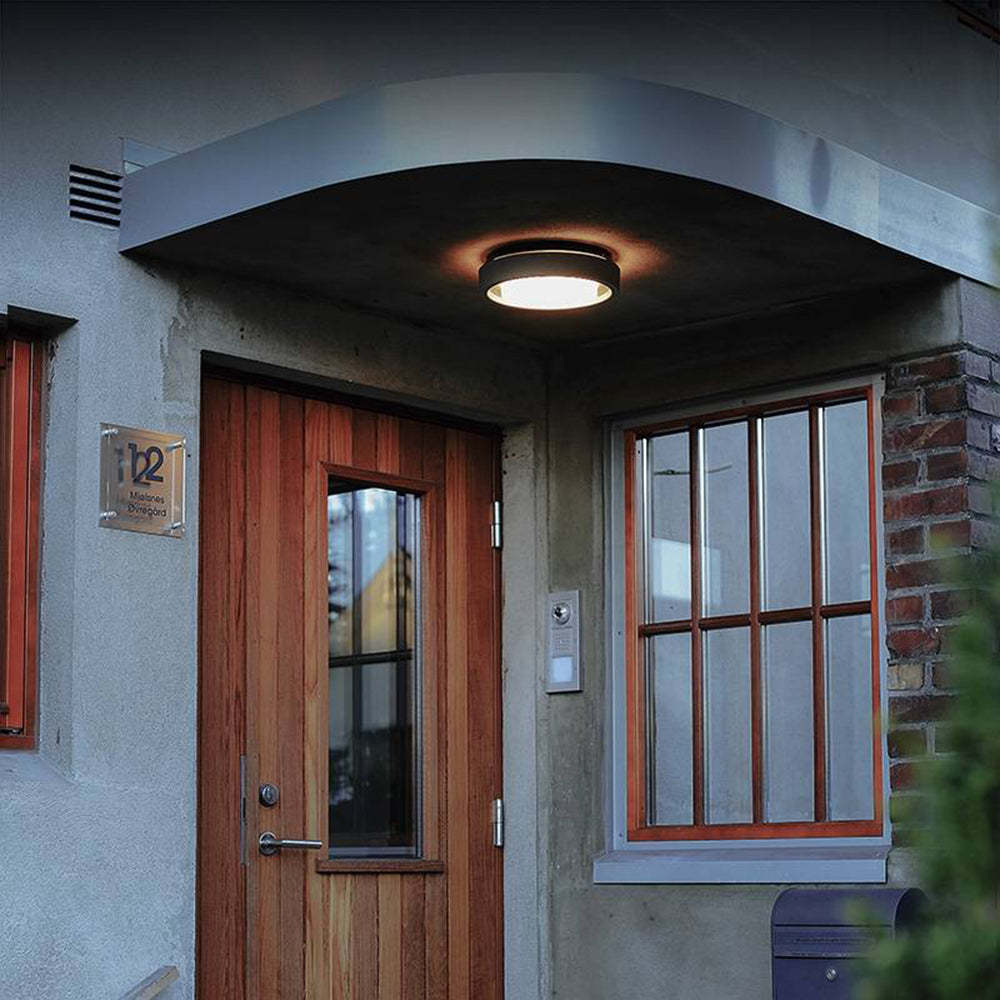 Modern LED Wall Sconce & Ceiling Light with Soft Diffused Glow | Stylish Black Frame for Contemporary Spaces 1