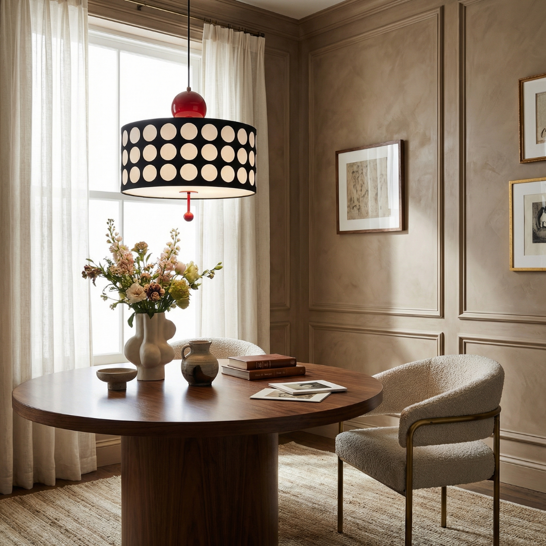 Modern Lattice Pendant Light | Glass Shade with Dynamic Projections | Artistic Design for Kitchen and Living Spaces 4