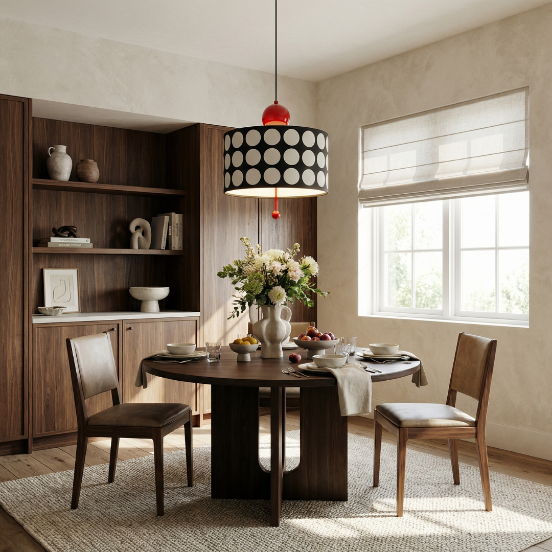 Modern Lattice Pendant Light | Glass Shade with Dynamic Projections | Artistic Design for Kitchen and Living Spaces 5