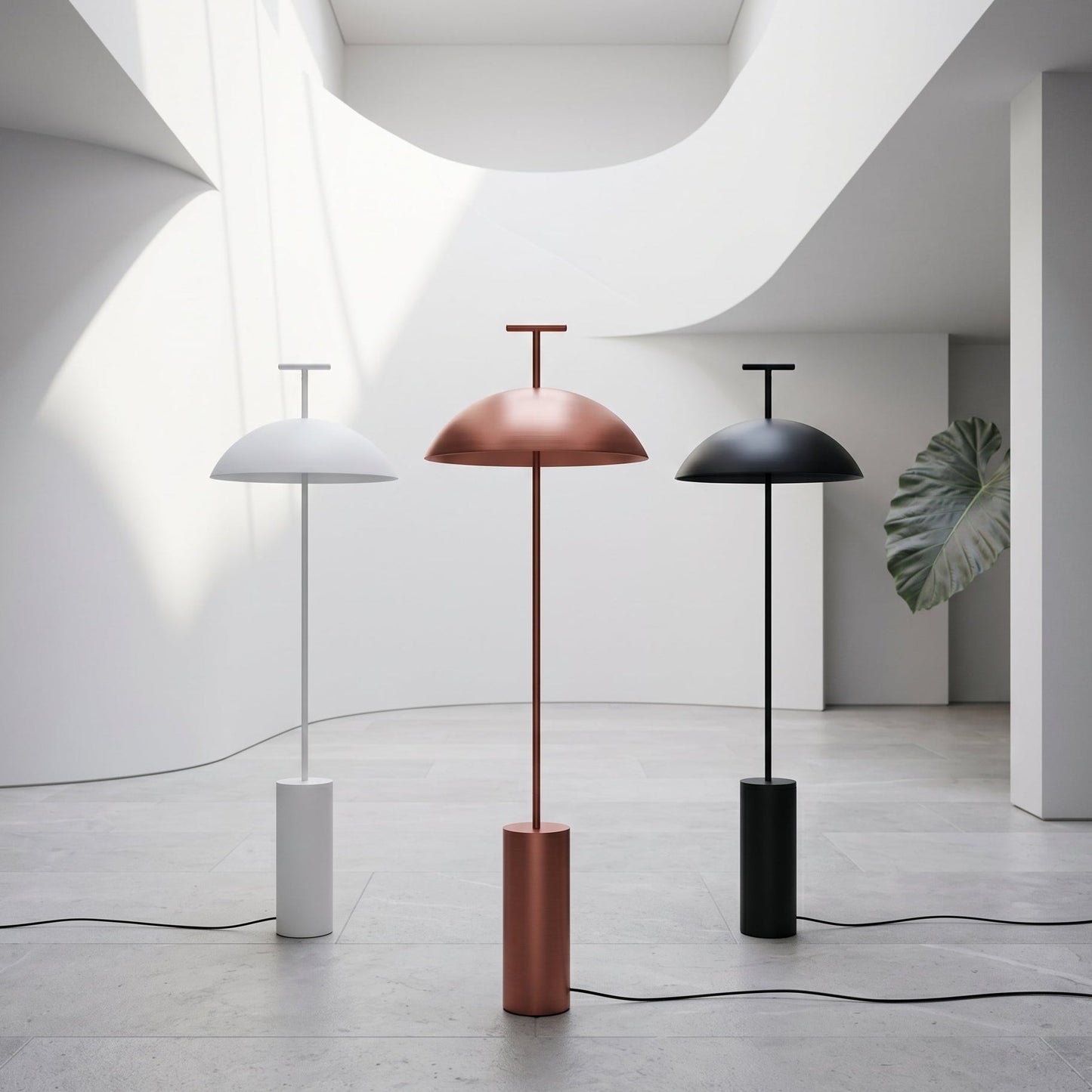 Modern Minimalist Floor Lamp with Rounded Shade for Soft Illumination - Ideal for Living Room and Reading 1