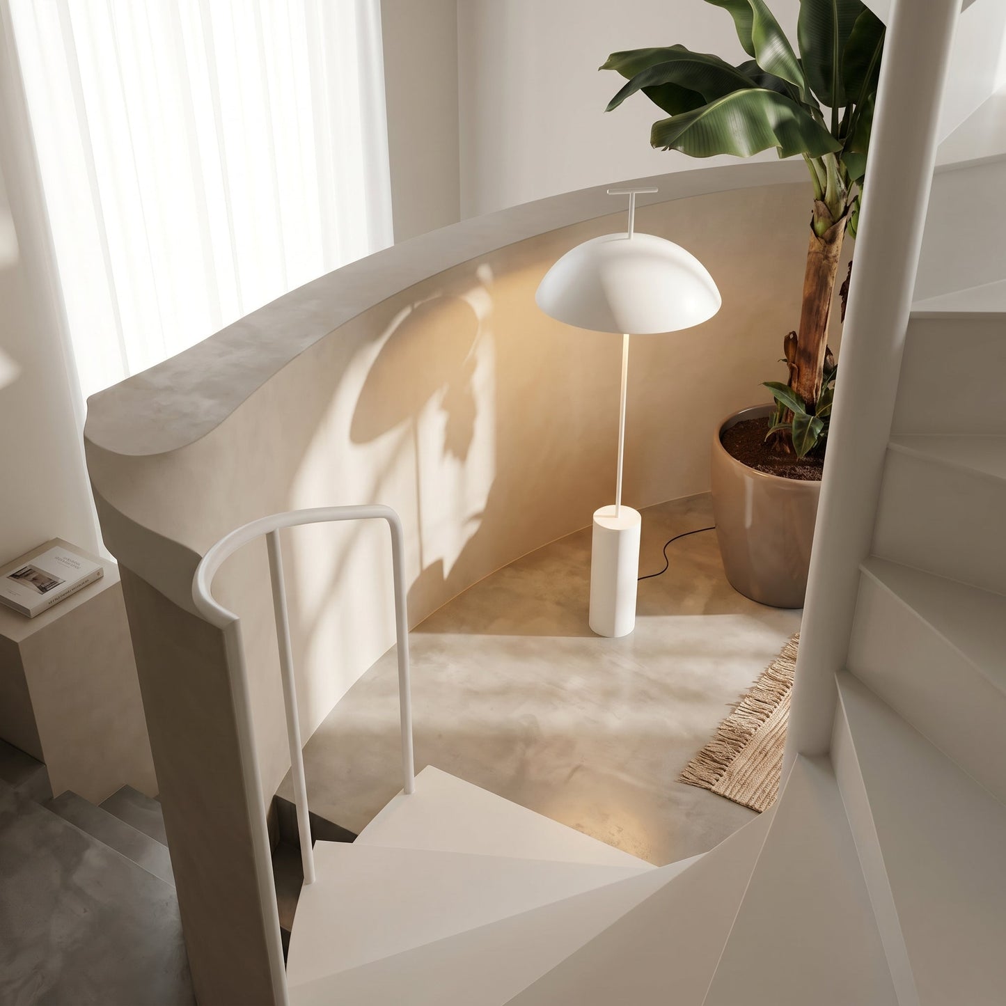 Modern Minimalist Floor Lamp with Rounded Shade for Soft Illumination - Ideal for Living Room and Reading 2