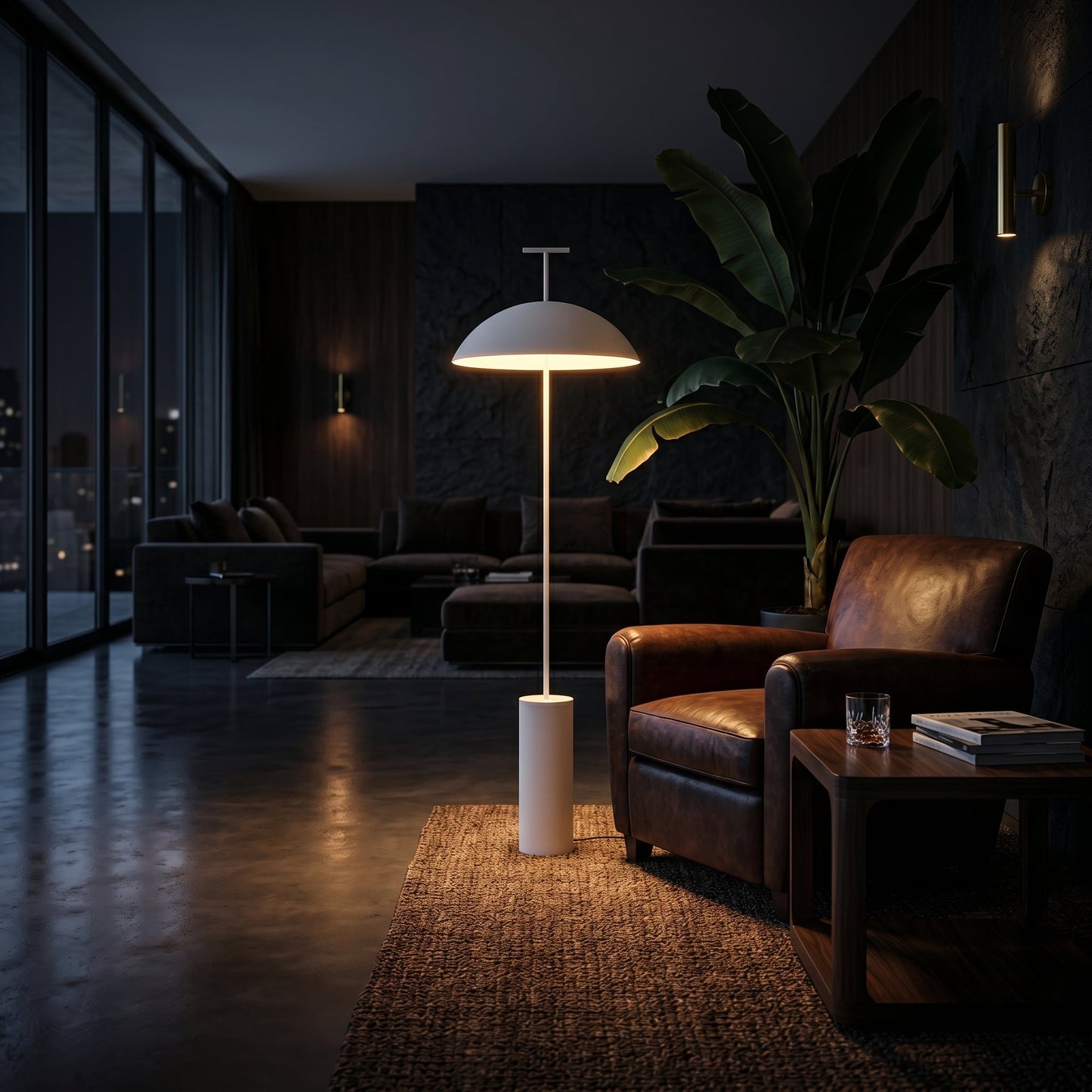 Modern Minimalist Floor Lamp with Rounded Shade for Soft Illumination - Ideal for Living Room and Reading 4