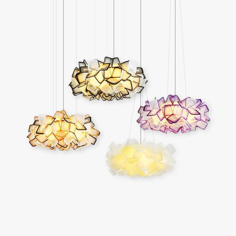 Modern Multicolour Pendant Light with Unique Acrylic Shade | Stylish Kitchen Pendant Lighting for Elegant Illumination 1