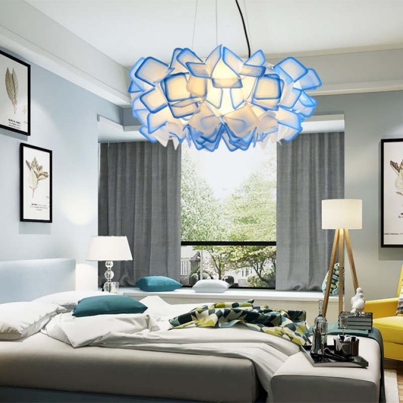 Modern Multicolour Pendant Light with Unique Acrylic Shade | Stylish Kitchen Pendant Lighting for Elegant Illumination 6