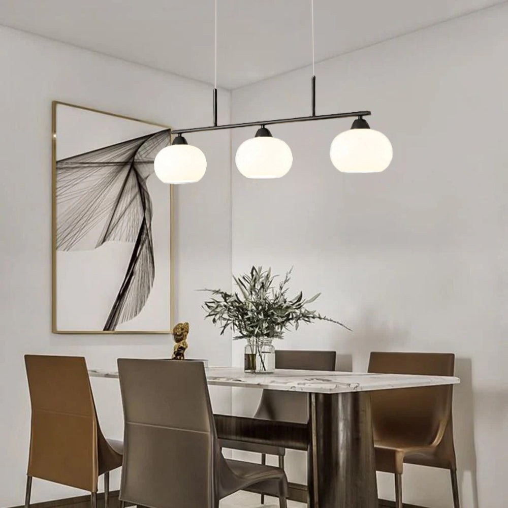 Modern Nordic Black Pendant Light with Adjustable Height | Elegant Lighting for Dining Rooms 0