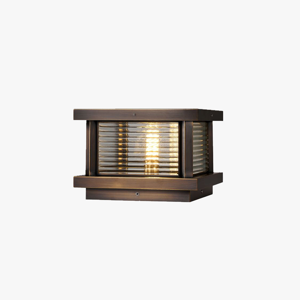 Modern Outdoor Lamp | Rectangular Solar Light Fixture with Elegant Design | Stylish Lighting for Gardens and Patios 1