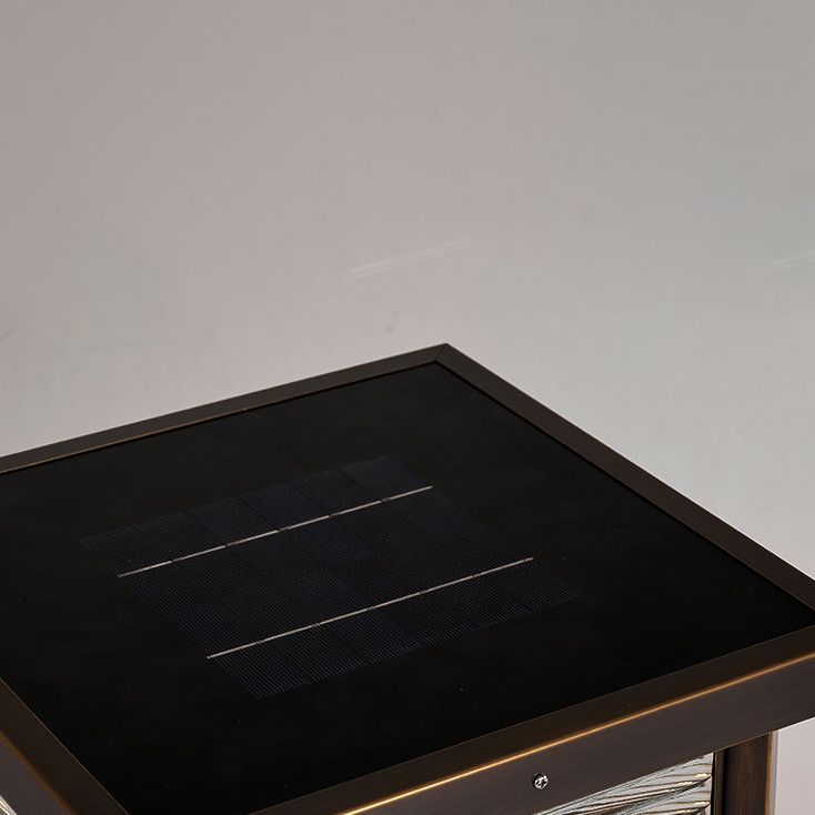 Modern Outdoor Lamp | Rectangular Solar Light Fixture with Elegant Design | Stylish Lighting for Gardens and Patios 10