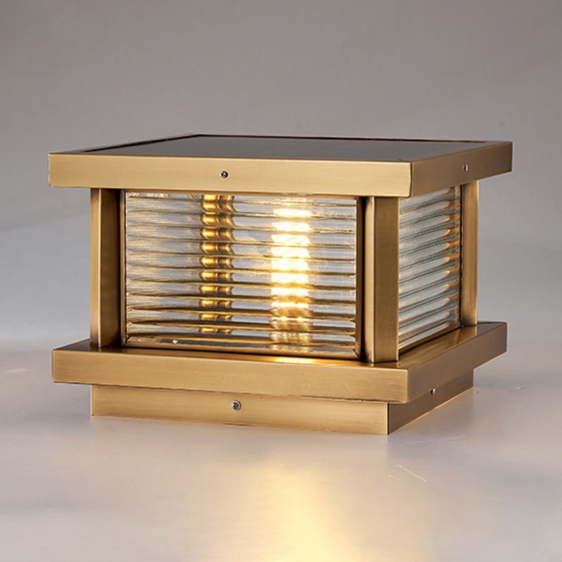 Modern Outdoor Lamp | Rectangular Solar Light Fixture with Elegant Design | Stylish Lighting for Gardens and Patios 5