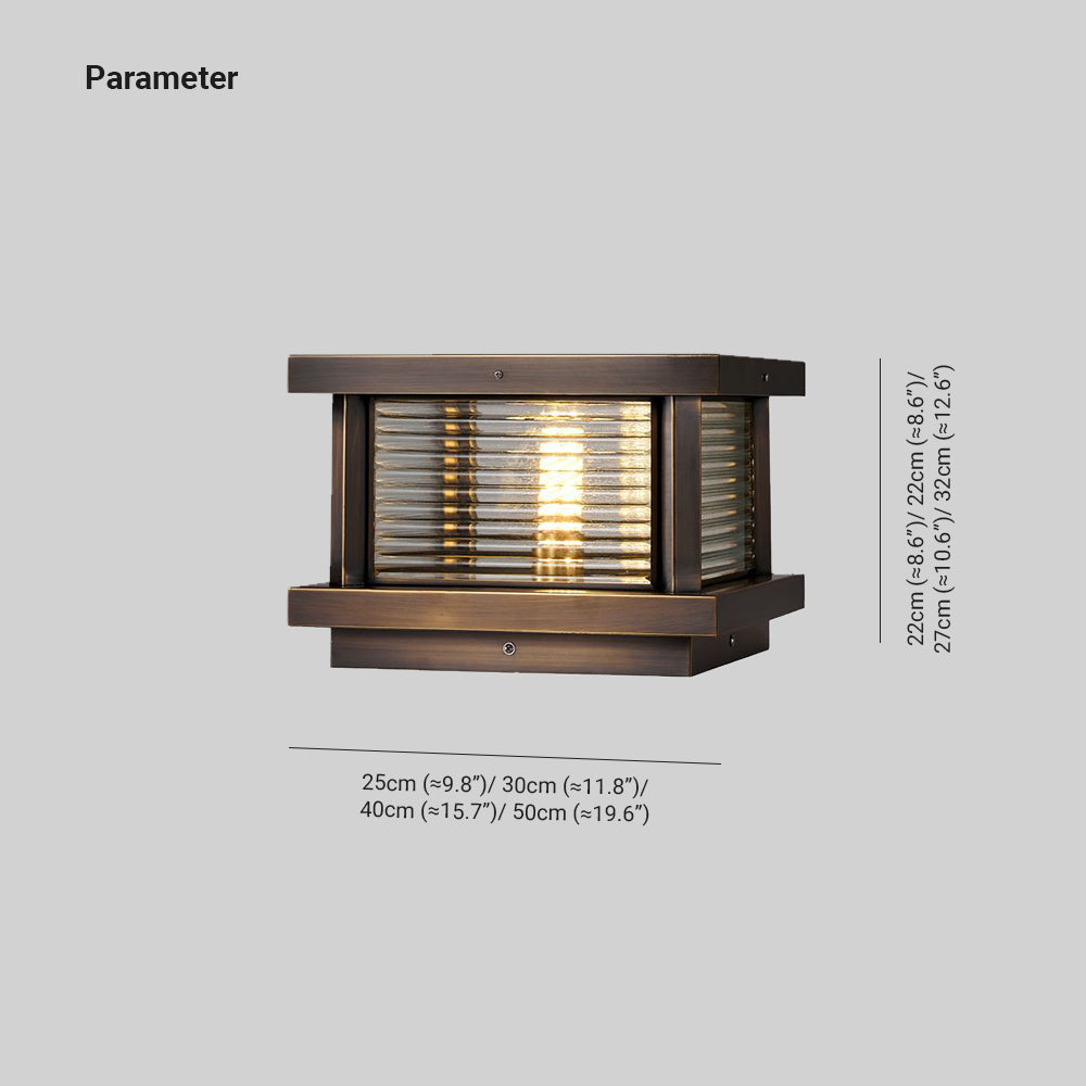 Modern Outdoor Lamp | Rectangular Solar Light Fixture with Elegant Design | Stylish Lighting for Gardens and Patios 7