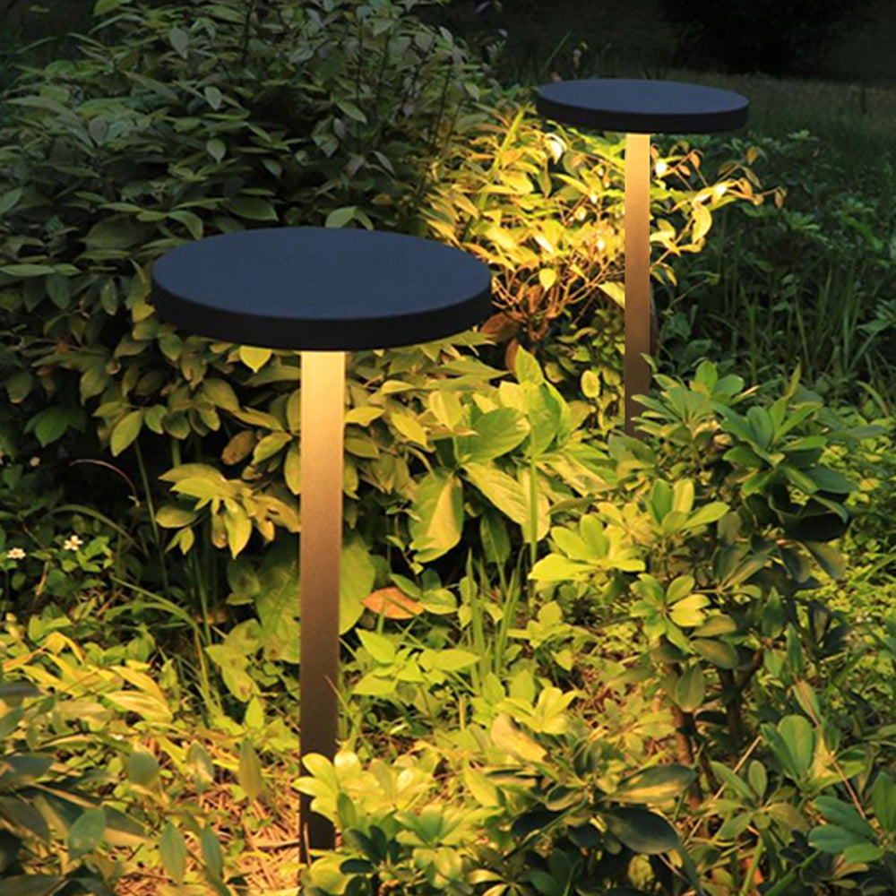 Cylindrical Outdoor Path Light | Black