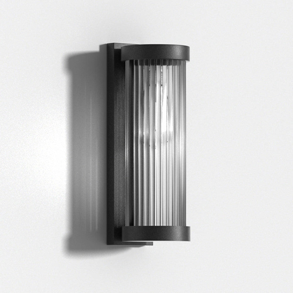 Modern Outdoor Solar Lights | Cylindrical Metal & Glass Design with Color Changing Options | Waterproof IP65 for Garden Illumination 6