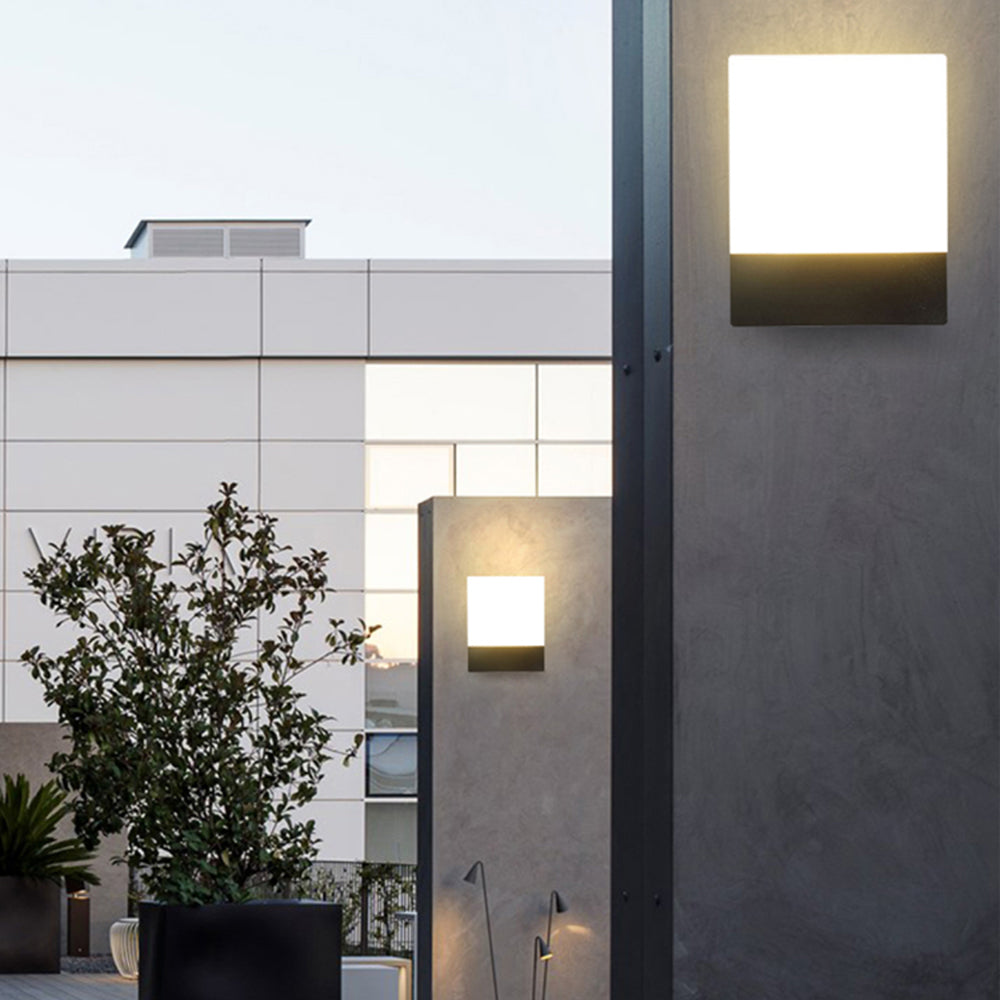 Modern Outdoor Wall Lamp | Waterproof Design with Sleek Black & White Finish | Stylish Exterior Lighting for Patios 3
