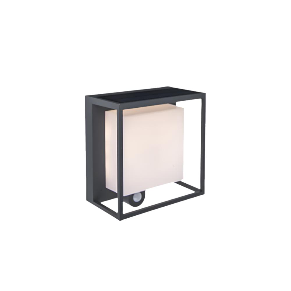 Modern Outdoor Wall Lantern | Solar-Powered Acrylic Design with Sensor | Eco-Friendly Illumination for Gardens and Patios 7