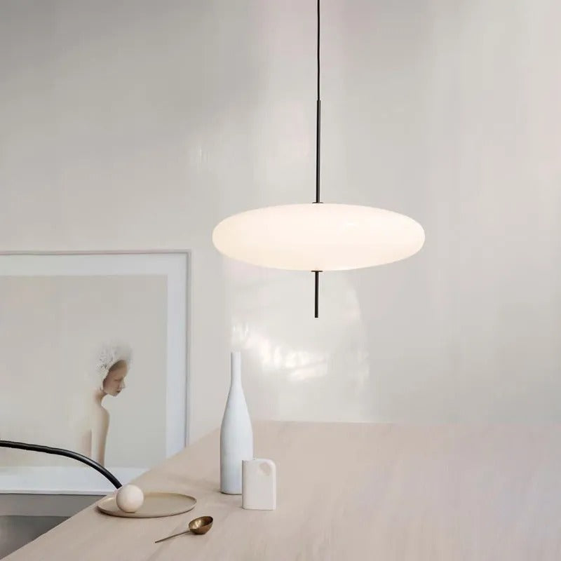 Modern Oval Pendant Light | Elegant Acrylic Shade with Adjustable Height | Perfect for Kitchen Island or Dining Room 3