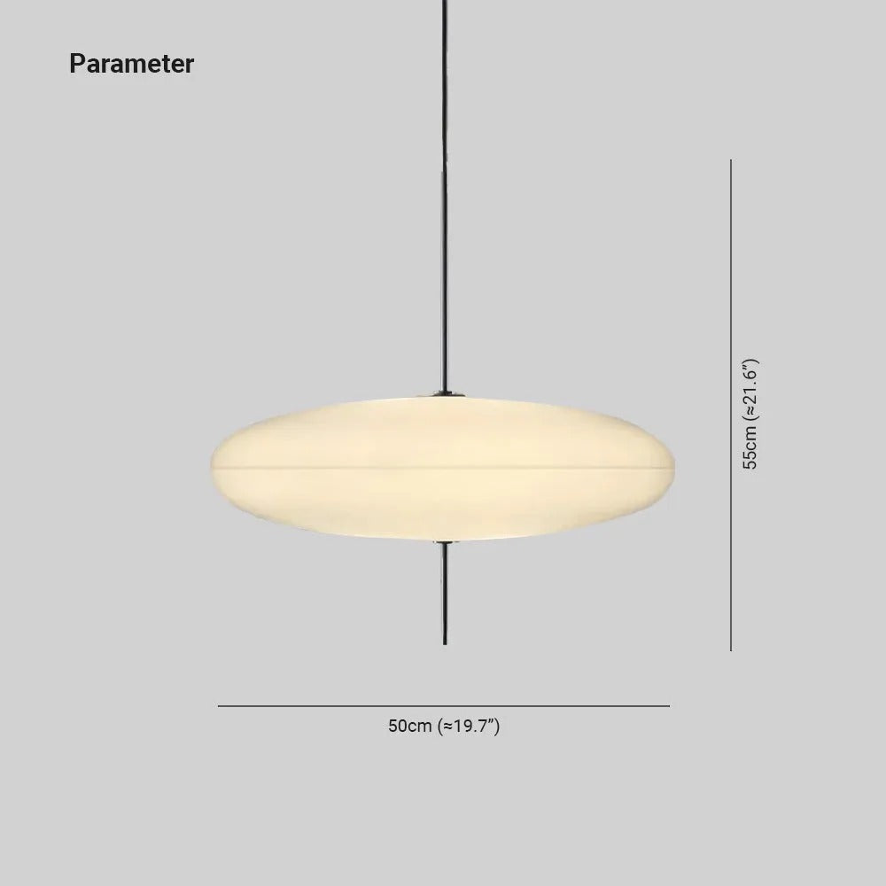 Modern Oval Pendant Light | Elegant Acrylic Shade with Adjustable Height | Perfect for Kitchen Island or Dining Room 4