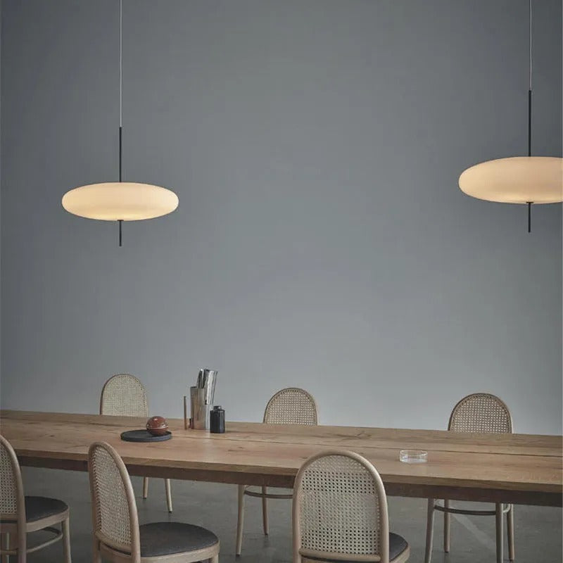 Modern Oval Pendant Light | Elegant Acrylic Shade with Adjustable Height | Perfect for Kitchen Island or Dining Room 5
