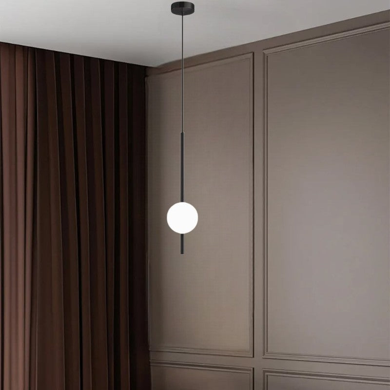 Modern Pendant Light | Acrylic Ball Design with Adjustable Cord | Chic Lighting for Home Decor 0