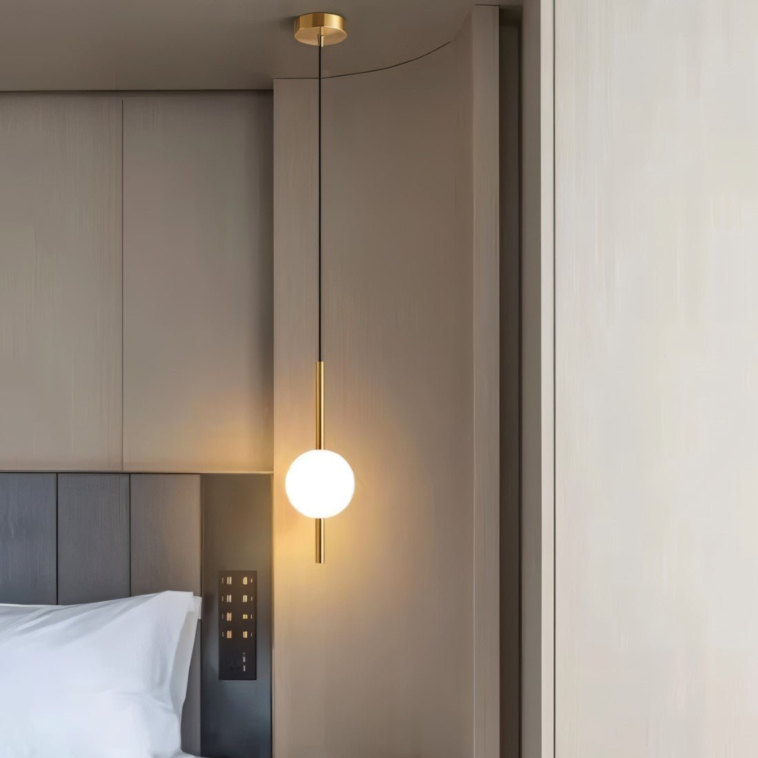 Modern Pendant Light | Acrylic Ball Design with Adjustable Cord | Chic Lighting for Home Decor 2
