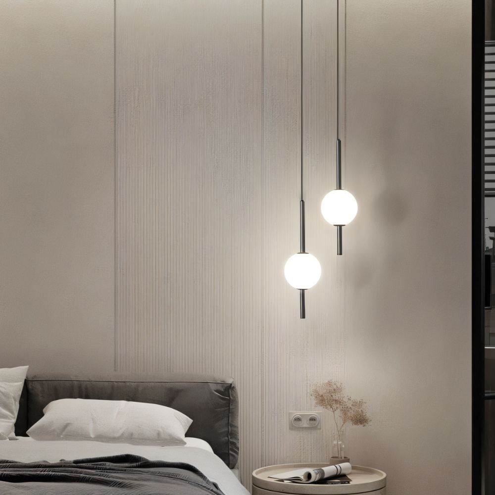 Modern Pendant Light | Acrylic Ball Design with Adjustable Cord | Chic Lighting for Home Decor 3