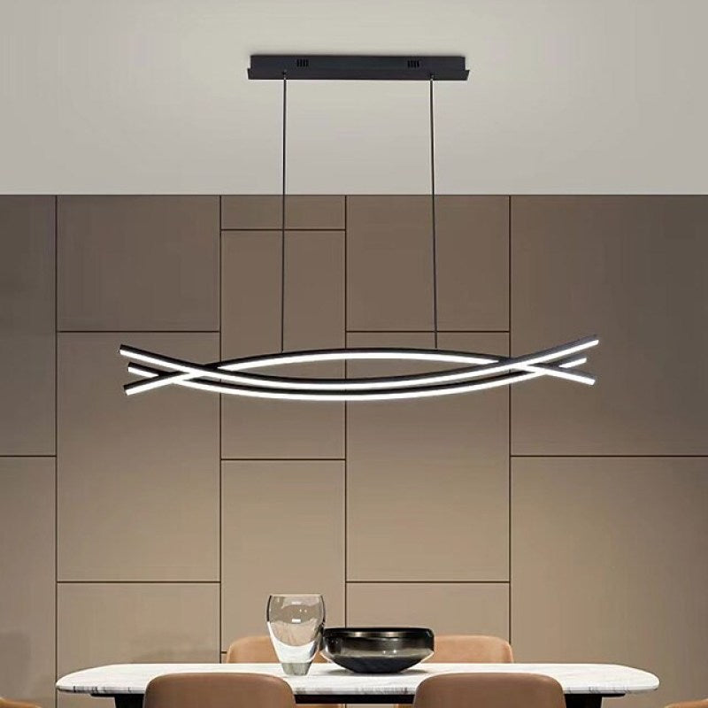 Modern Pendant Light | Adjustable Height Aluminum Hanging Lights | Elegant Design for Cozy Kitchen Ambiance 3