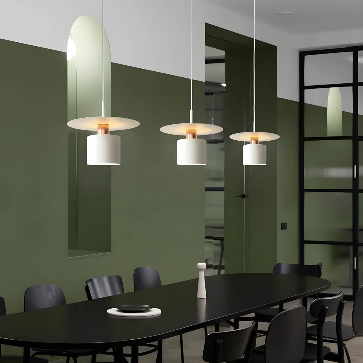 Modern Pendant Light | Black Hanging Light with Adjustable Cable | Elegant Lighting Solution for Kitchen and Dining Spaces 3