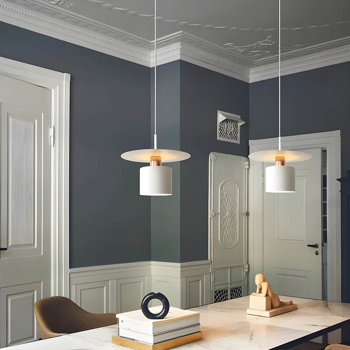 Modern Pendant Light | Black Hanging Light with Adjustable Cable | Elegant Lighting Solution for Kitchen and Dining Spaces 4