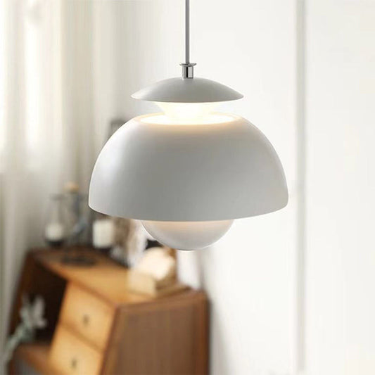 Modern Pendant Lighting | Metal Hanging Light with Unique Bud Design | Stylish Fixture for Elegant Illumination 0
