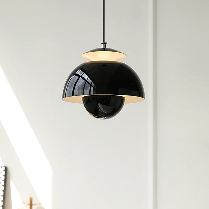 Modern Pendant Lighting | Metal Hanging Light with Unique Bud Design | Stylish Fixture for Elegant Illumination 4