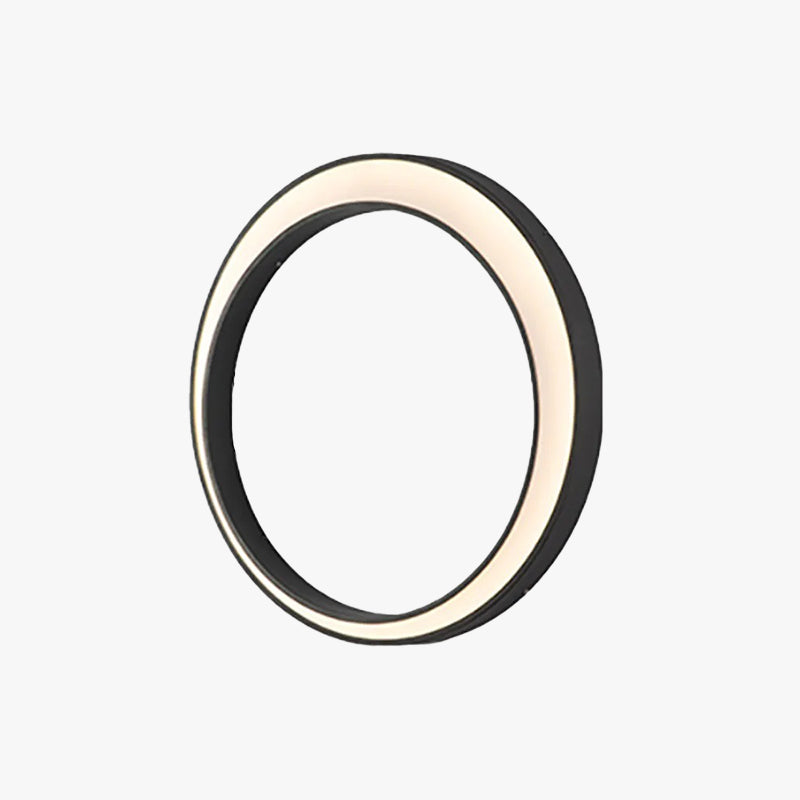 Modern Ring Metal Wall Light | Elegant Outdoor Wall Lamp with Weather Resistance & Sophisticated Design for Garden Illumination 1