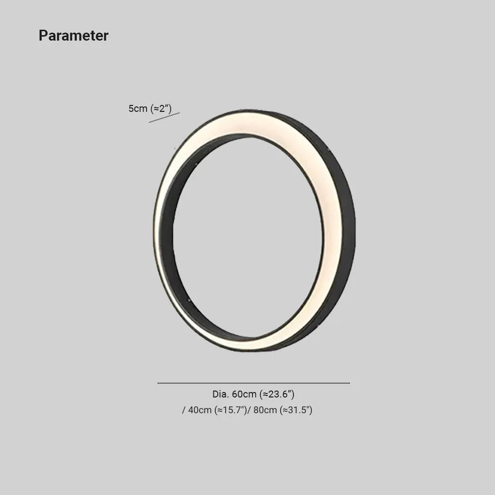 Modern Ring Metal Wall Light | Elegant Outdoor Wall Lamp with Weather Resistance & Sophisticated Design for Garden Illumination 3