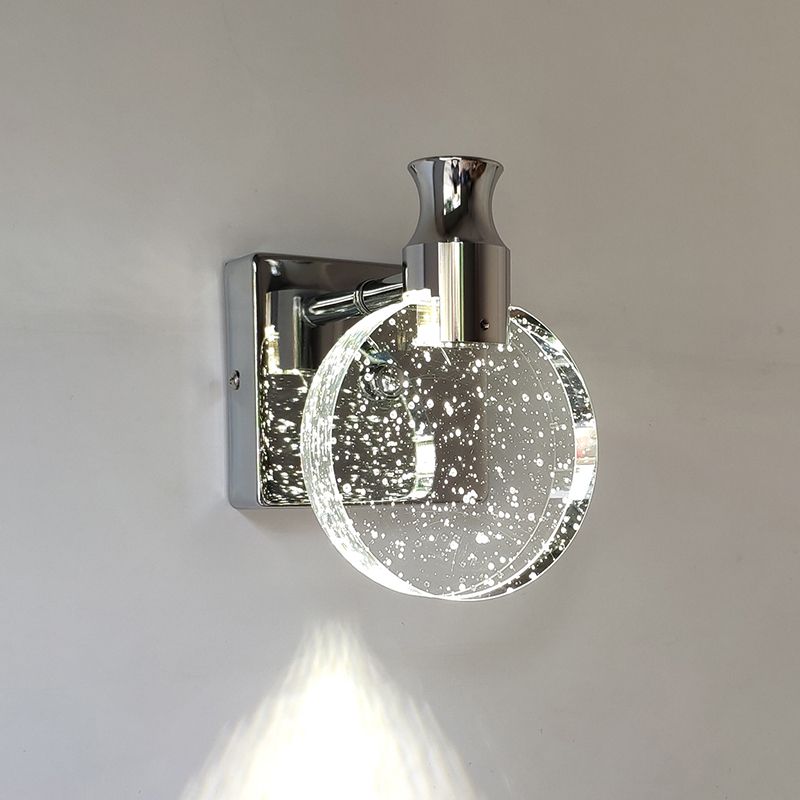 Kristy Round Crystal Wall Lamp | 2 Colours