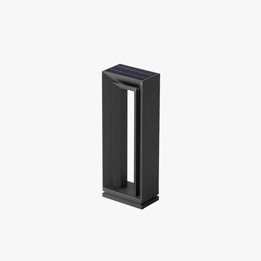 Modern Solar Outdoor Path Light | Black