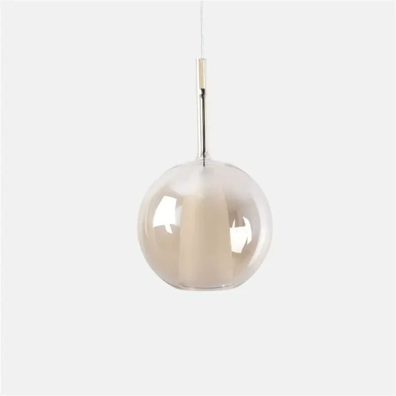 Valentina Sphere Glass Pendant Light | D 15-25cm | Amber, Smoke Grey or Clear