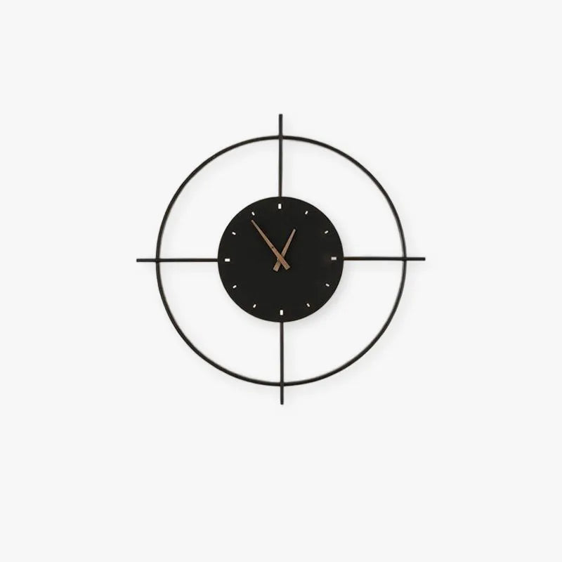 Modern Wall Lamp | Round Wall Sconce Lighting with Clock Function | Elegant Gold and Black Design for Stylish Indoor Spaces 1