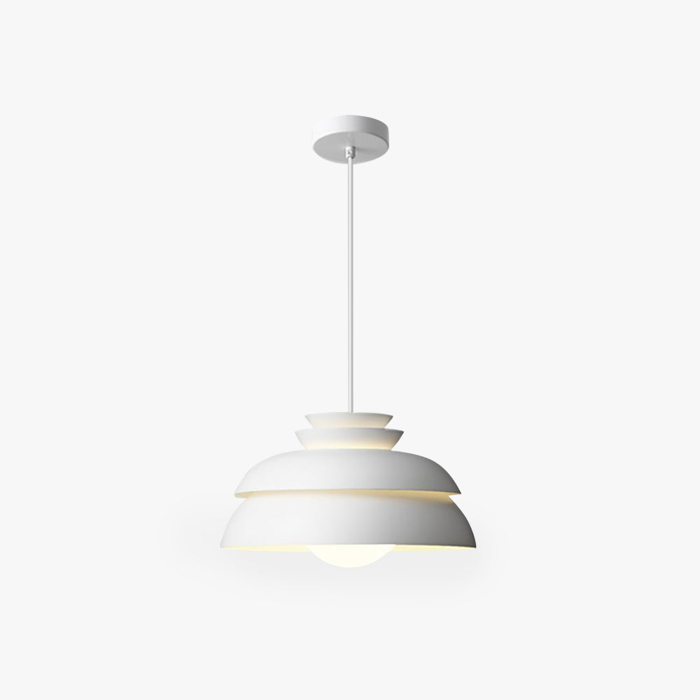 Modern White Pendant Light with Adjustable Height & Durable Metal Design | Stylish Kitchen Island Lighting for Elegant Spaces 1