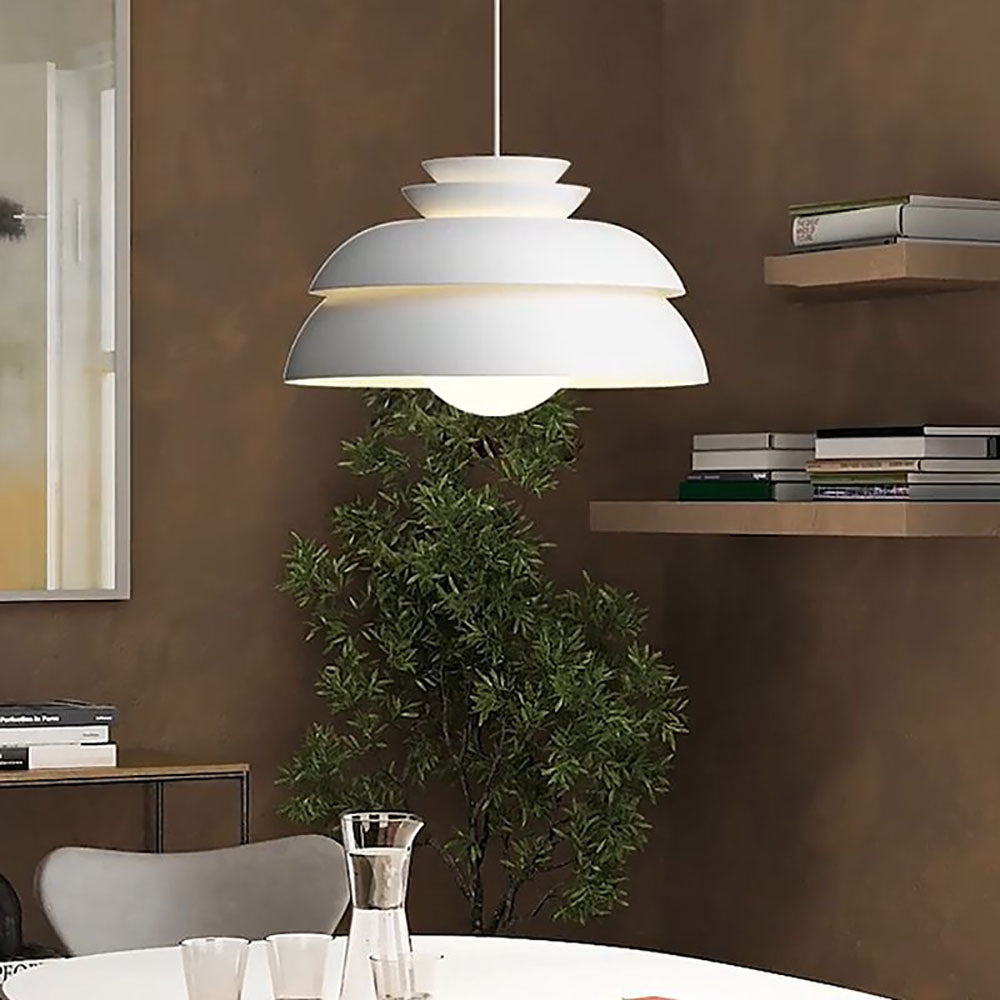 Modern White Pendant Light with Adjustable Height & Durable Metal Design | Stylish Kitchen Island Lighting for Elegant Spaces 2