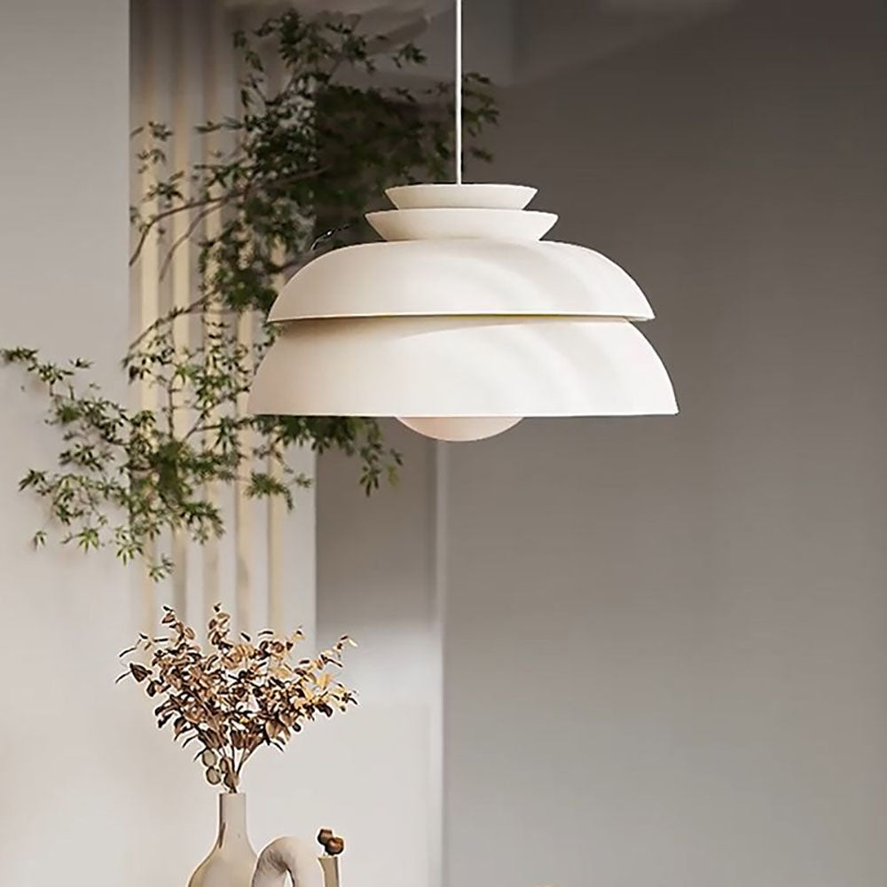 Modern White Pendant Light with Adjustable Height & Durable Metal Design | Stylish Kitchen Island Lighting for Elegant Spaces 4
